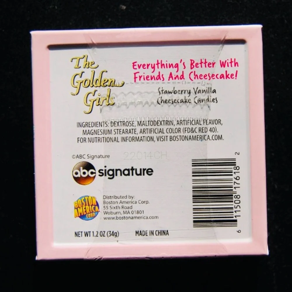 NEW The Golden Girls “Stay Golden” Bakery Fresh Cheesecake